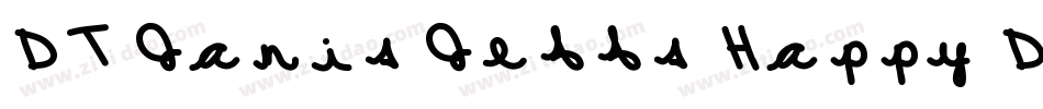 DT Janis Jeffs Happy Daze字体转换